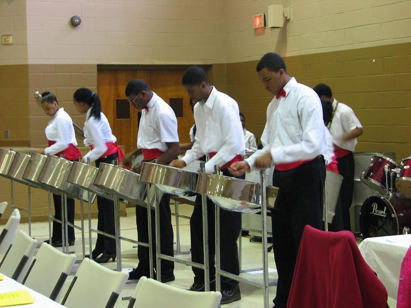IMG_5998.JPG - Music is always an important part of the celebration of Dr. King’s life.  And who can resist the tone of a steel drum band, in this case the “East of the River Steel Band”?  No one at this event! It’s the Caribbean in January!