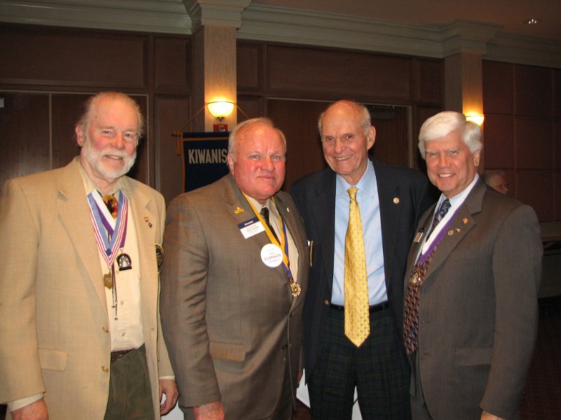 IMG_0339.JPG - At a Divisional event, you don’t often see three past Capital District Governors, along with the current Governor.  But here you are:  Past Governor John Tyner, our current Governor Tom Varner, and Past Governors Scott Brewer and Bob Cressy.  Both Scott and Bob are from the Bethesda Club.  That’s it.  A Great Evening !  Thanks Tom and Lyn.