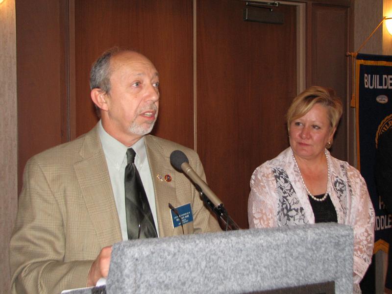 IMG_3219.JPG - Bill Hand is at almost every Division 17 Key Club event, including their monthly PCMs.  Bill is the Kiwanis Zone Administrator and also the Assistant Administrator for Capital District Key Club working with Joe Stankus, Administrator.  Bill is a PLG from Division 12.  He works closely with Key Club leaders including the SLP Banquet Chair Jeanne Smith, PP Bethesda, who is the Kiwanis advisor to two Key Clubs.  What dedication and skills you both have.  Thank you!