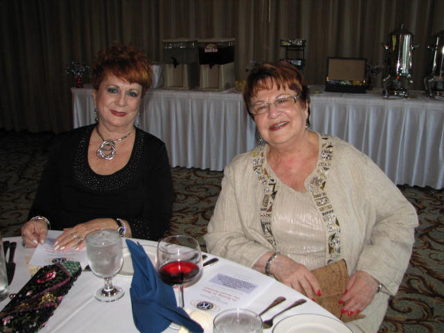 IMG_1649.JPG - Pat Tiede, Secretary of the Bethesda Club, and Kiwanis Division 17 Lieutenant Governor Joyce Sharon of the Wheaton-Silver Spring Club joined in.