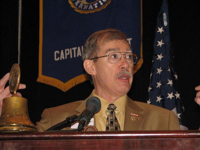 IMG_6394.JPG - Kiwanis Governor Don Dudey offers his welcome and encouragement to partake of the many workshops and forum during the convention.