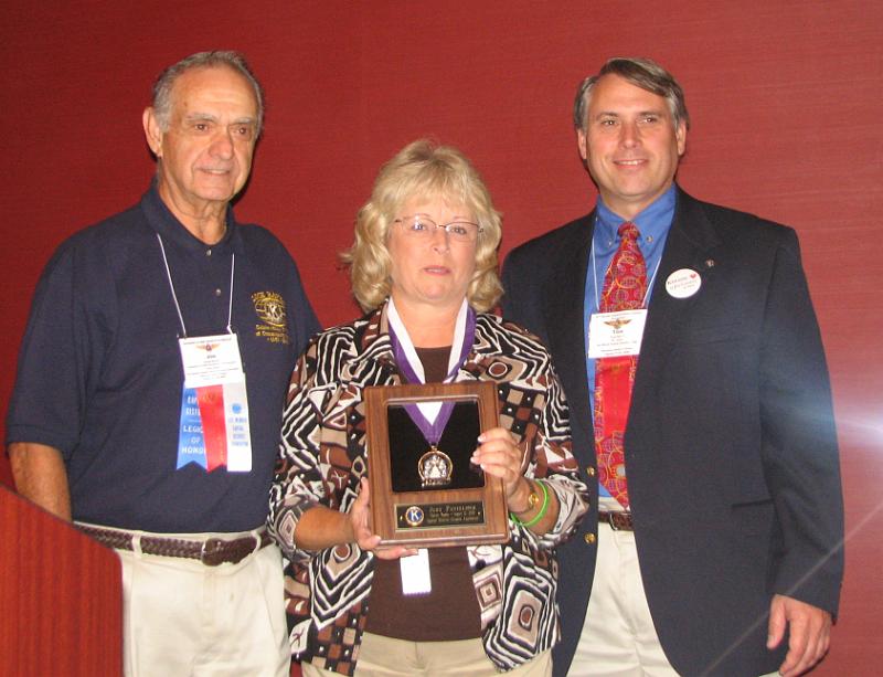 IMG_4396.JPG - Lieutenant Governor, Division 13, Hampton Roads Region, Judy Pantelides received a surprise Capital District Kiwanis Foundation 