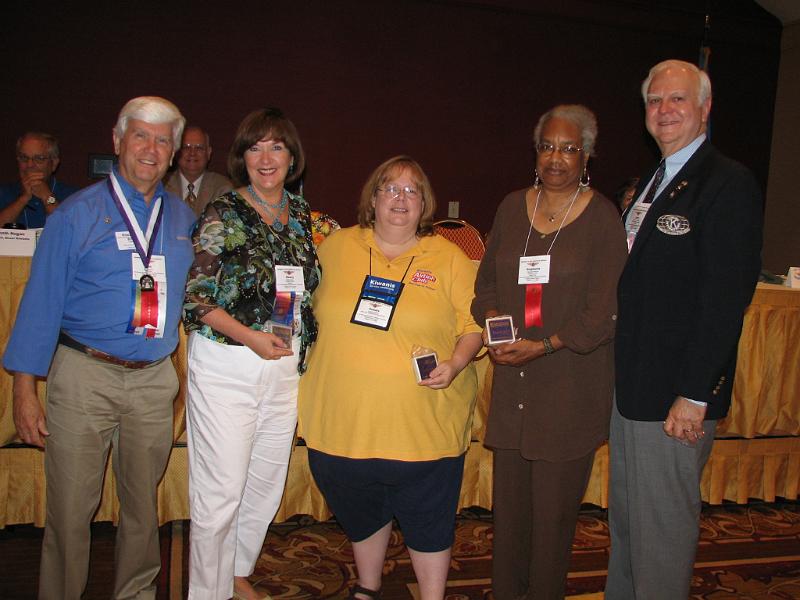 IMG_0105.JPG - Award Title: Governor’s Committee Appreciation AwardLeft to Right: Bob and Nancy Cressy, Pam Fishback, Stephanie Dahlquist, Jerry Peuler