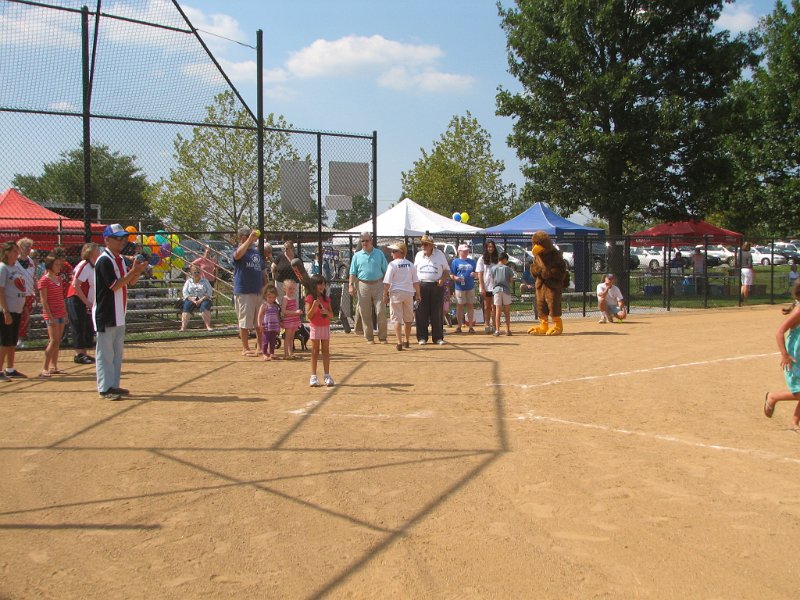 IMG_8881.JPG - “The Miracle League of Montgomery County”, Jim Leder President, held its first exhibition game on August 28th on the grounds of its permanent home, the Montgomery County Soccer Complex in Germantown.  There was excitement for everyone, but particularly with the players many of whom haven’t played before … but watched it.  Now a miracle was happening for them.  And everyone else as well.