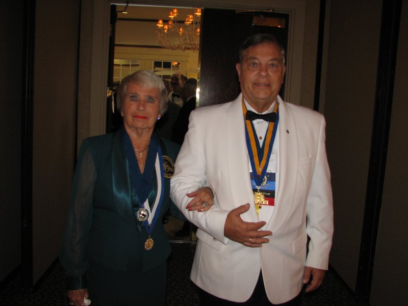 122.JPG - Trustee from the Heart Of Virginia region Betty Bell and her husband Past District Governor Gus Lamond