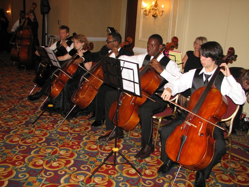 138.JPG - A touch of class: superb talents artfully performed. The Strolling Strings present an average of sixty performances each year at various civic, political, military, business and charity events. We did indeed enjoy their music at the Governor’s Banquet.
