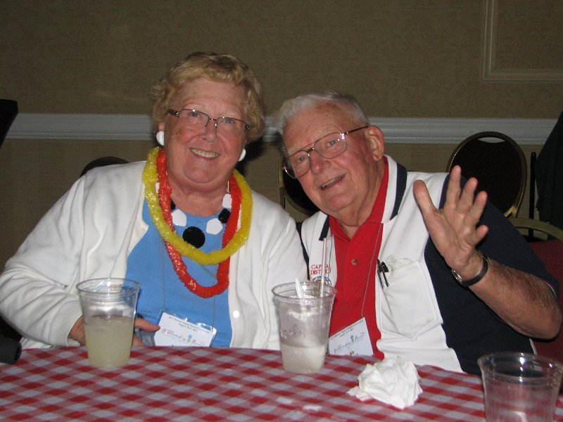 IMG_5073.JPG - Always a good place to celebrate birthdays or anniversaries, our Convention Chair Caren Schumacher and husband Ed are celebrating their wedding anniversary right there with a few of their friends. Nice of all of us to come to the party. Congratulations!