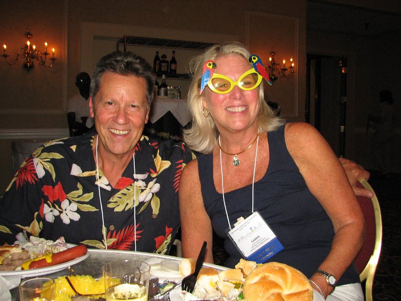 IMG_5088.JPG - Natalie and Past Governor (California Nevada District) Ed Novak are having a good time. And so it went: music, dancing, eating and laughing.