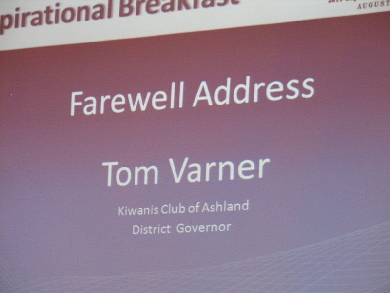 IMG_5302.JPG - Governor Tom’s Farewell Address of thanks to Kiwanians throughout the District for their successes and hard work … and continued hard work through the end of the year. He also pledged to help Governor Designate Jeff next year while he’ll (Tom) will be the new Secretary-Treasurer for Capital District.